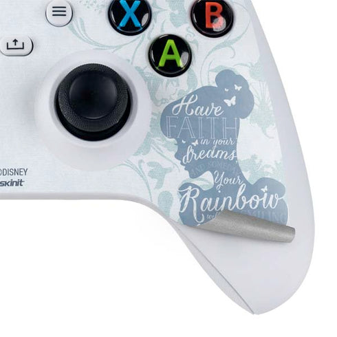Disney Cinderella Faith In Your Dreams Silhouette Xbox Series S Controller Skin